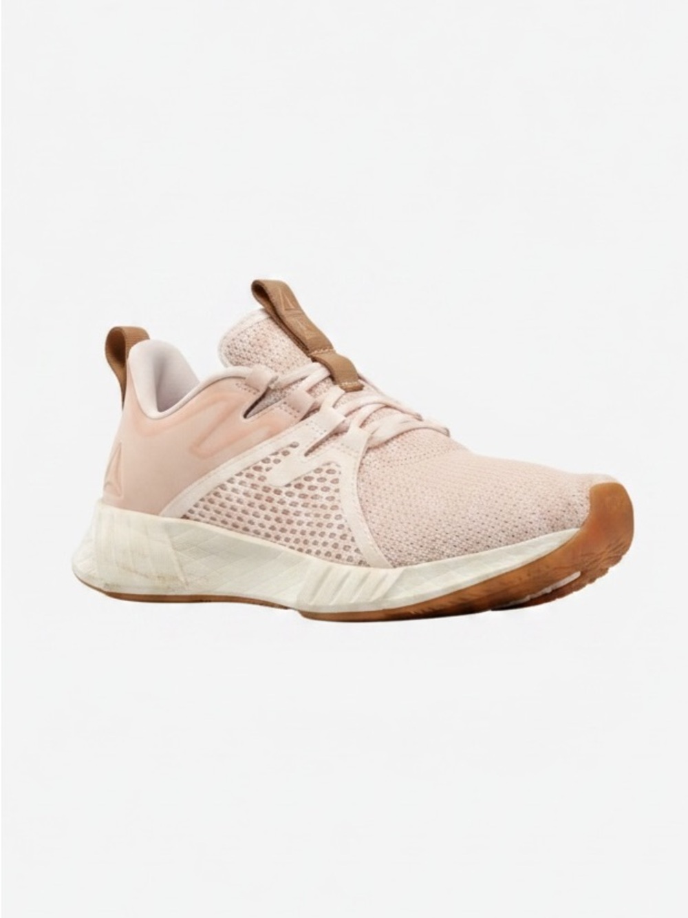 Reebok Women’s Fusium RunTrainer Blush Pink Tan Accents 9 New